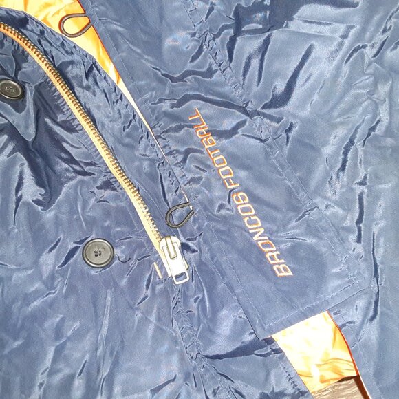 Official NFL Reebok Broncos Coat * Med -Large, Warm, VGUC, Roomy * Denver c2002 - Picture 6 of 14